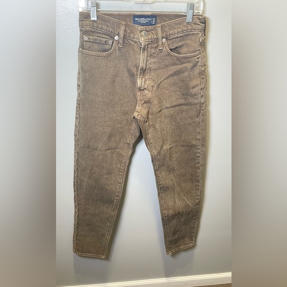 Abercrombie & Fitch Other - Abercrombie & Fitch Men's Vintage Stretch 90's Slim Denim Jeans Brown Size 29x30
